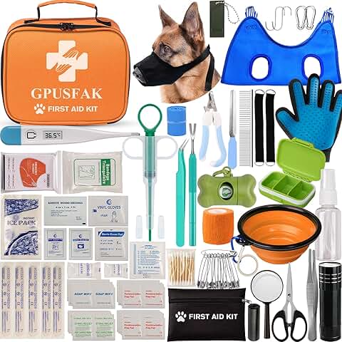 Dog First Aid Kit for Emergencies and Grooming