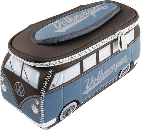 Neoprene Travel Makeup Bag with Bus Design
