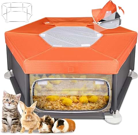 Sturdy Stainless Steel Small Animal Playpen