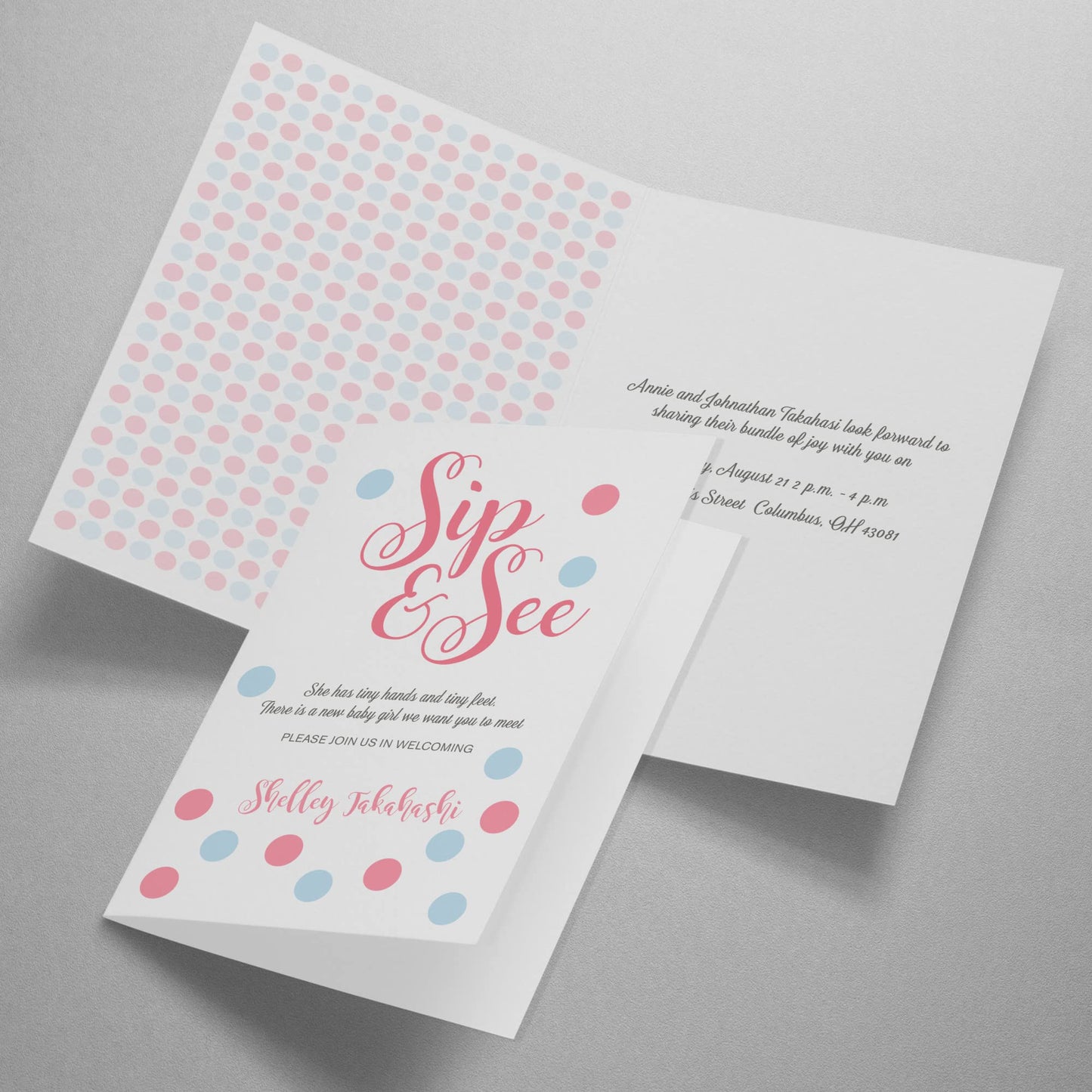 Half-Fold Matte White Greeting Cards, 20 Blank Sets