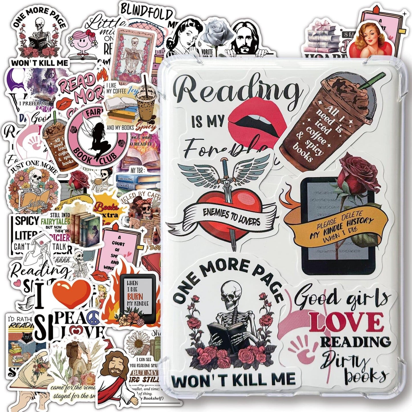 62 Book Stickers for Kindle and More