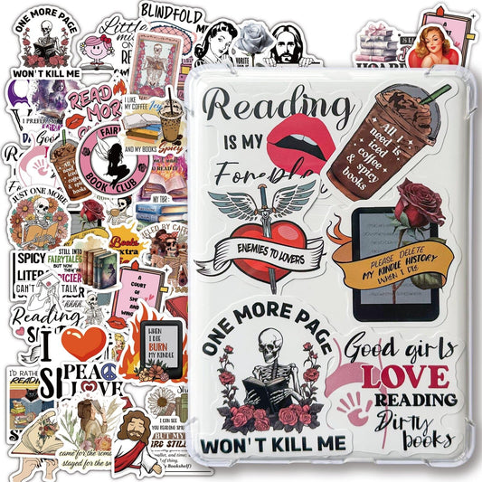 62 Book Stickers for Kindle and More