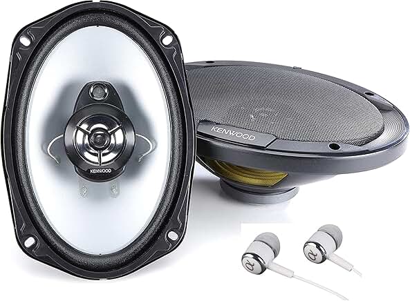 Pair of 6x9 3-Way Car Speakers, 800W Max