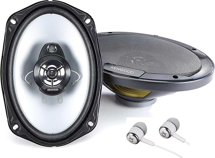 Pair of 6x9 3-Way Car Speakers, 800W Max