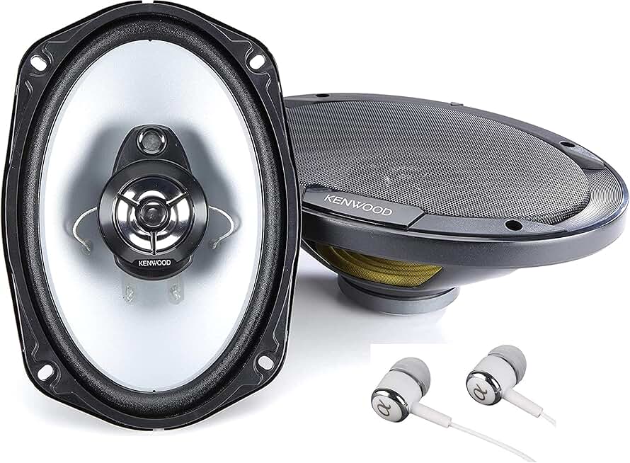 Pair of 6x9 3-Way Car Speakers, 800W Max