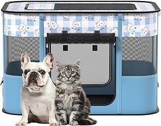 Portable Pet Playpen for Cats and Small Dogs