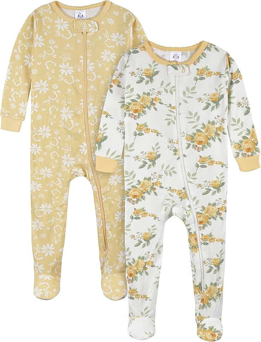 Baby Girls' Footed Pajamas Pack