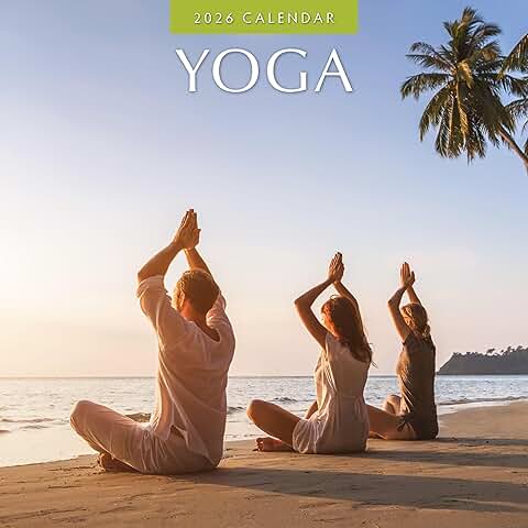2026 Yoga Monthly Wall Calendar with Notes and Vivid Images