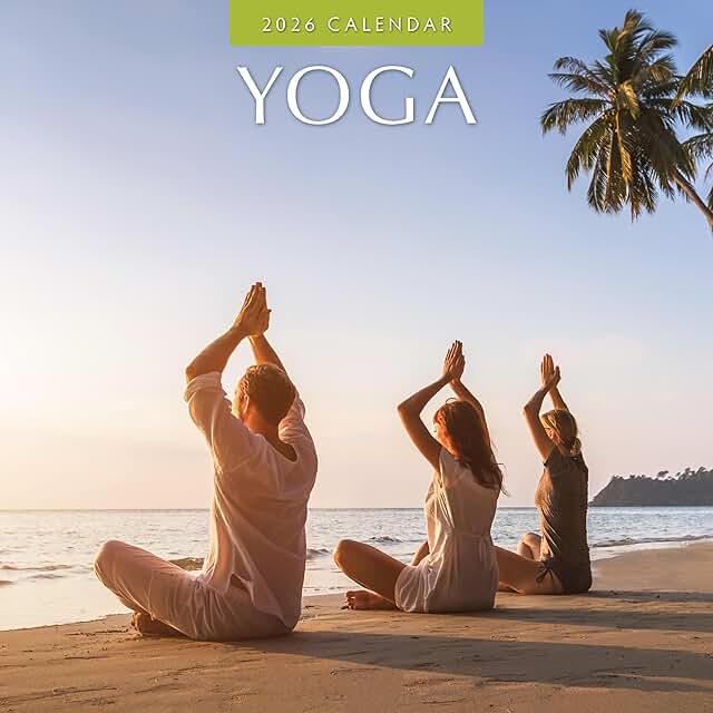 2026 Yoga Monthly Wall Calendar with Notes and Vivid Images