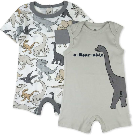 Organic Cotton Short Sleeve and Tank Romper for Baby and Toddler Boys