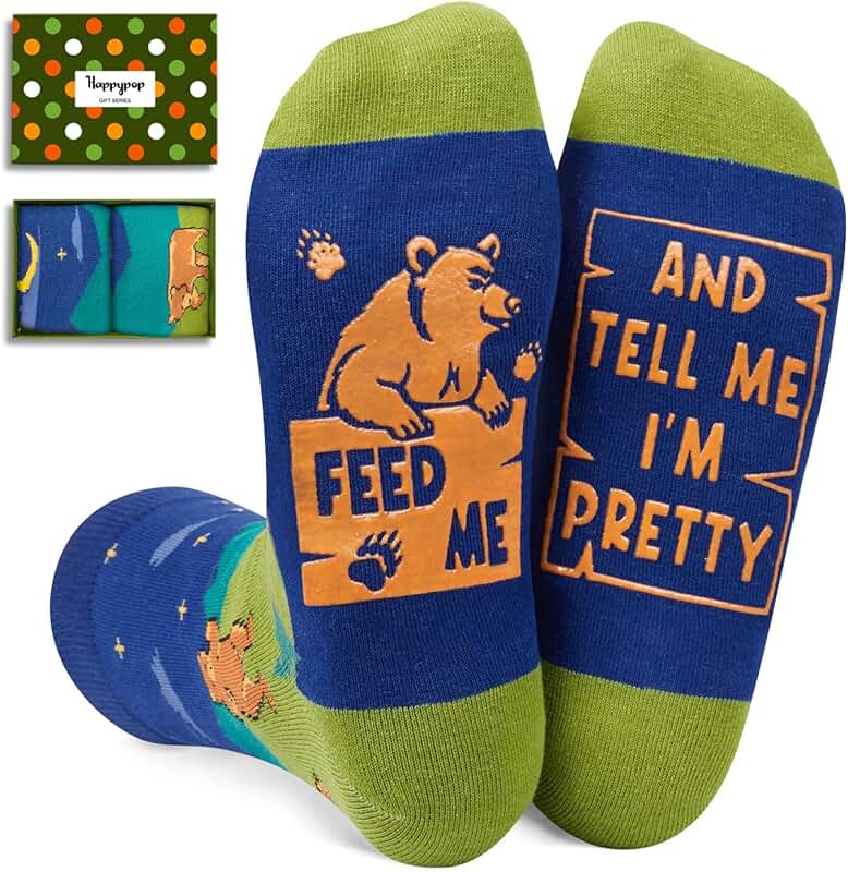 Funny Raccoon Dinosaur Shark Bear Dragon Socks for Men and Women