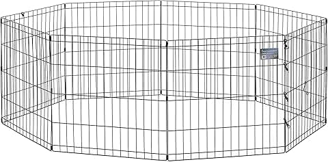 Foldable Metal Dog Exercise Pen for Indoor and Outdoor Use
