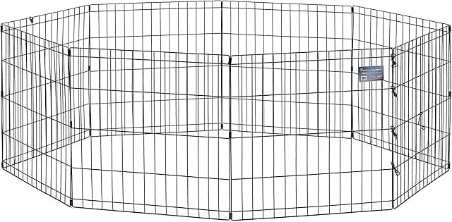 Foldable Metal Dog Exercise Pen for Indoor and Outdoor Use