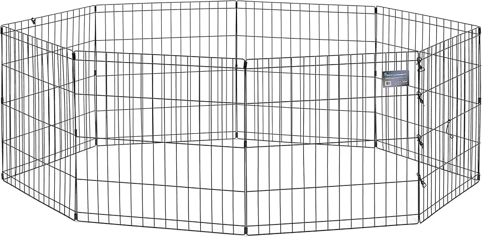 Foldable Metal Dog Exercise Pen for Indoor and Outdoor Use