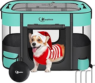 Large Foldable Dog and Cat Playpen for Indoor and Outdoor Use