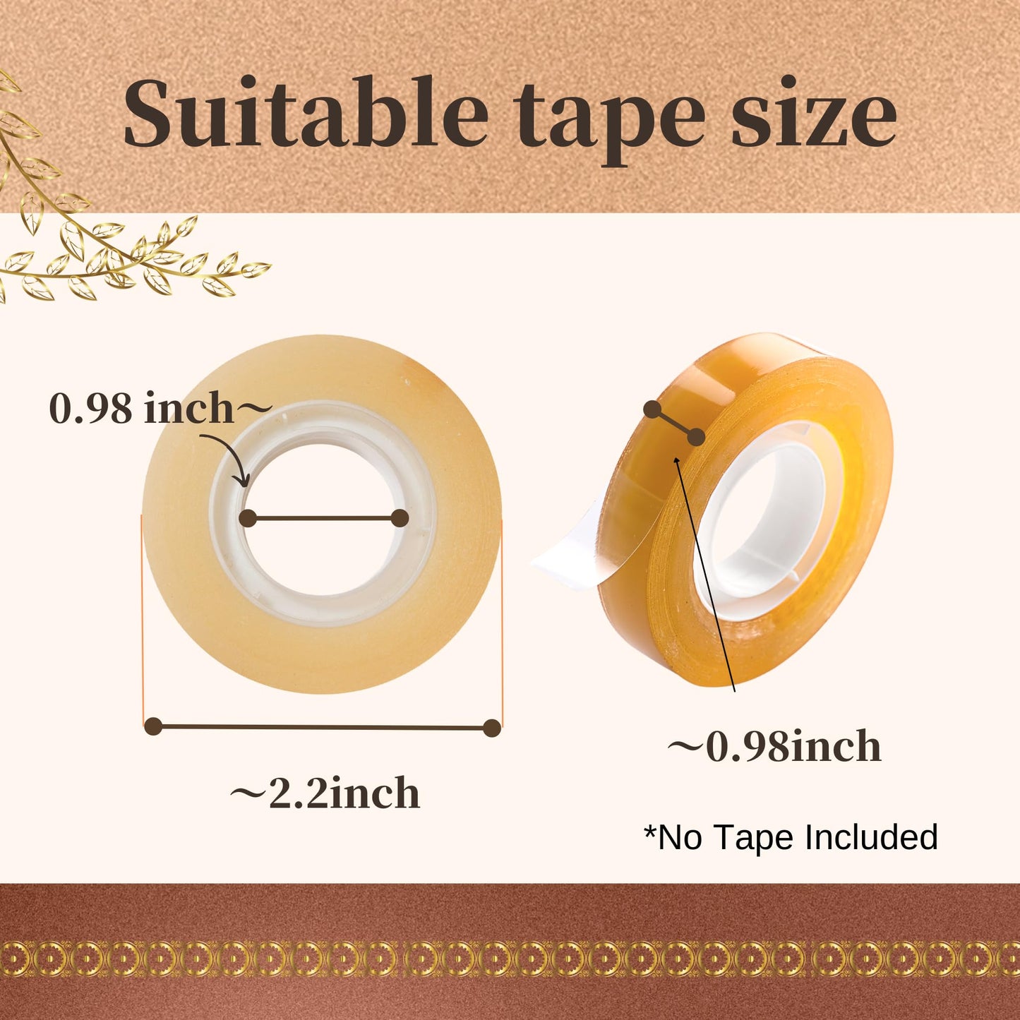 White tape dispenser for refrigerator and whiteboard