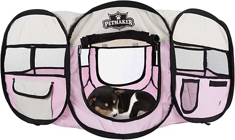 Portable Puppy Playpen for Small Pets