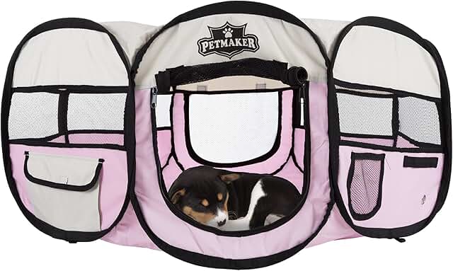 Portable Puppy Playpen for Small Pets