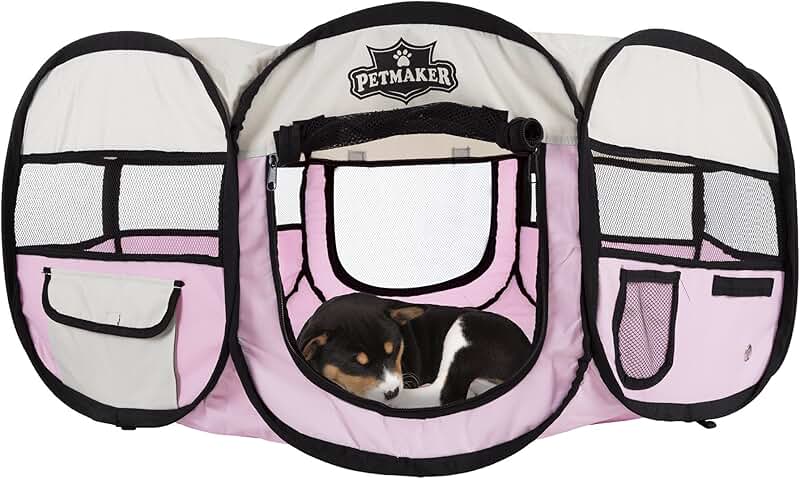 Portable Puppy Playpen for Small Pets