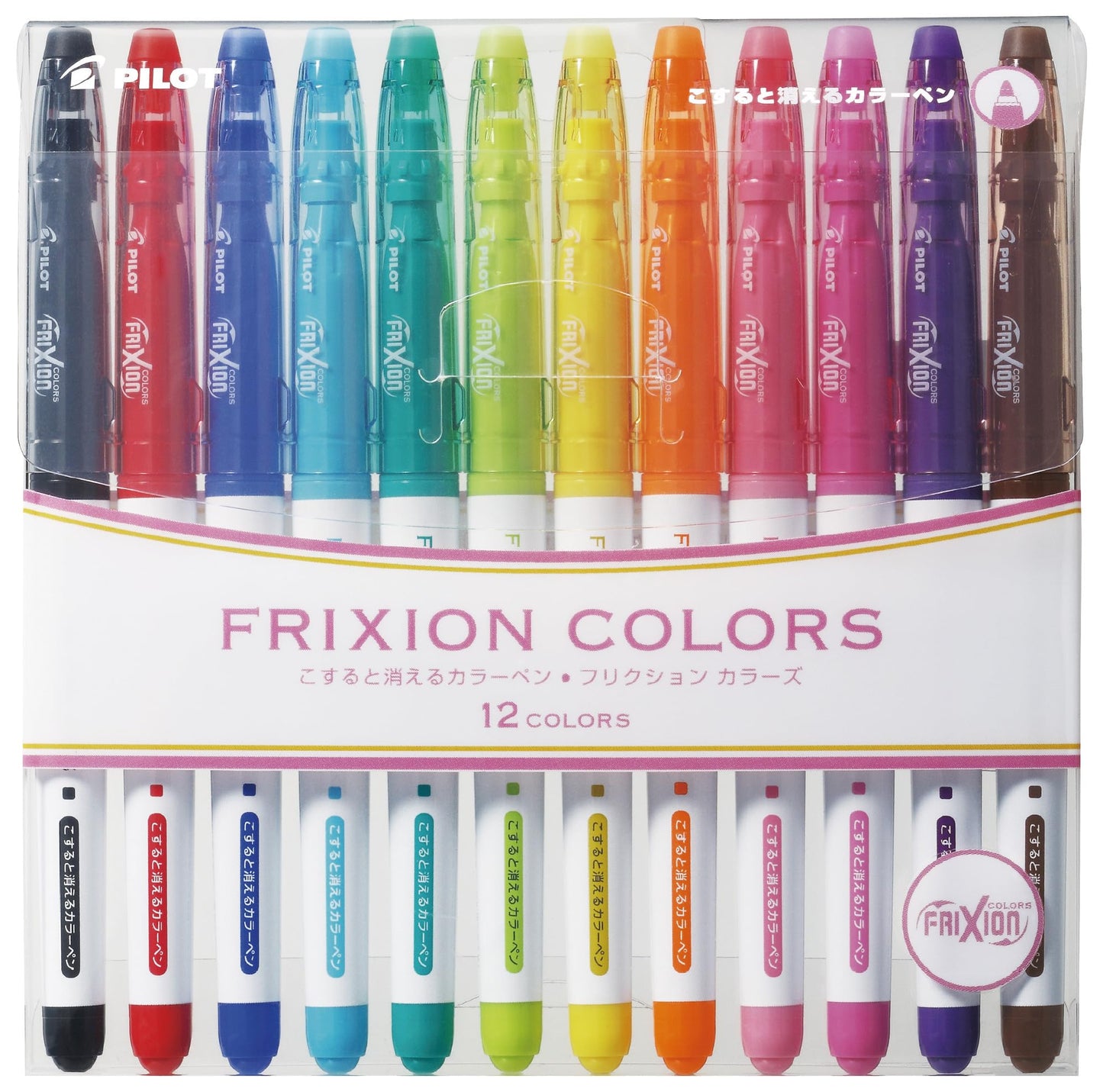 12-Color Erasable Marker Set