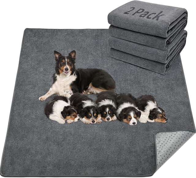 Large Reusable Dog Mats for Floor and Crate