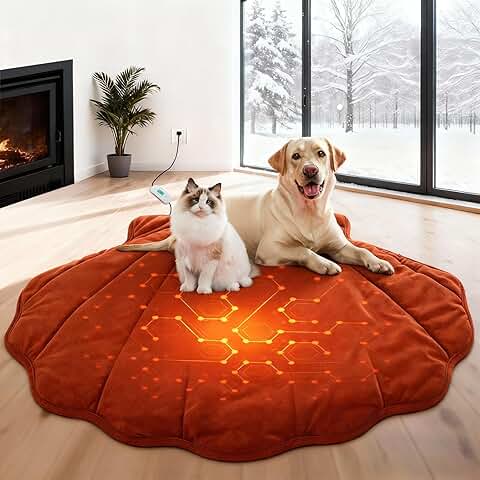 Shell-Shaped Dog and Cat Heating Pad