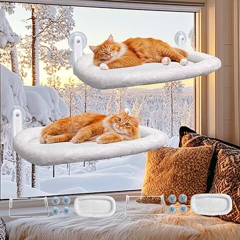 2-Pack Cat Window Perch with Suction Cups