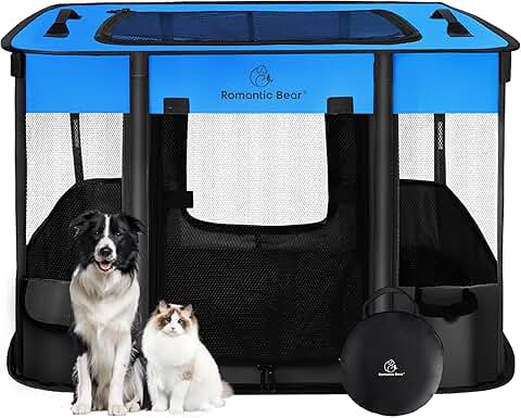 Large Foldable Dog and Cat Playpen for Indoor and Outdoor Use