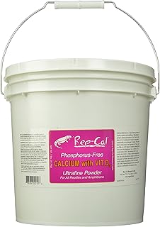 Calcium and Vitamin D3 Powder for Reptiles and Amphibians, 7 Pounds