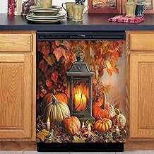 Pumpkin Candle Magnet Refrigerator Door Decal