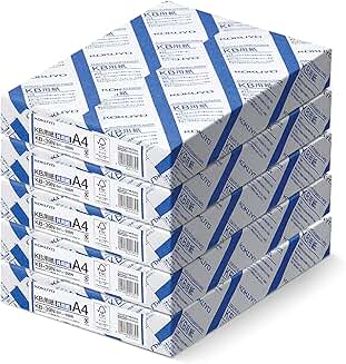 A4 Paper, 5 Reams, 64gsm, 80 Bright, FSC Certified