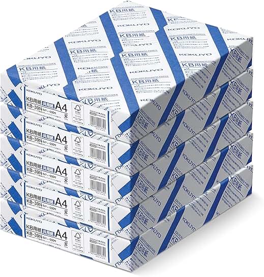 A4 Paper, 5 Reams, 64gsm, 80 Bright, FSC Certified