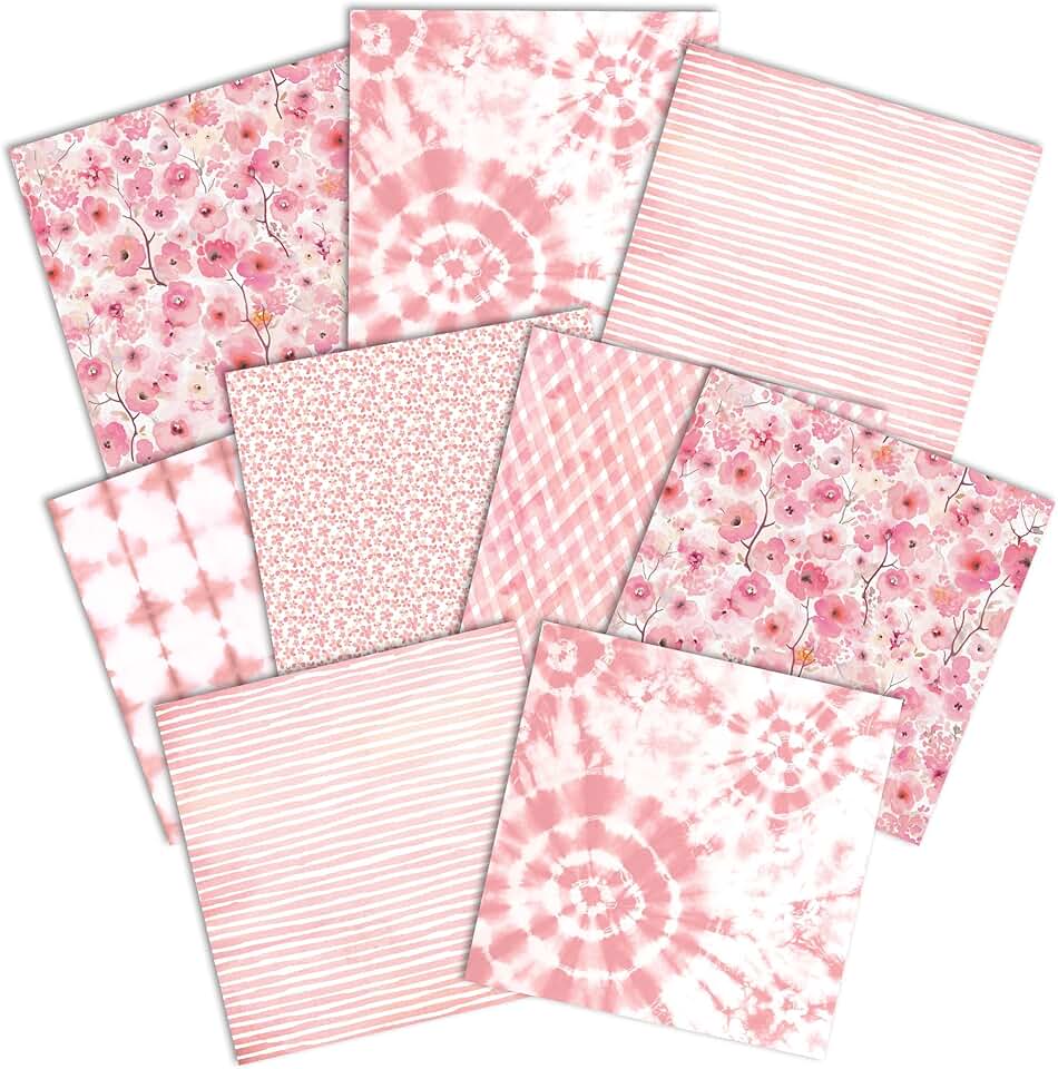12x12 Decorative Double-Sided Paper Pack with Flamingo Design