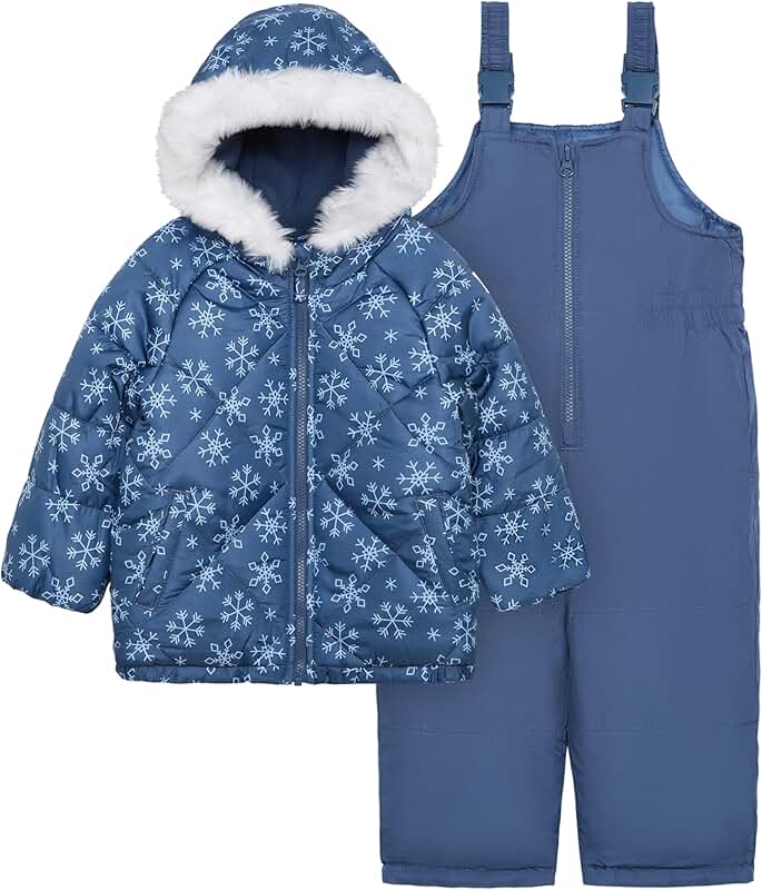 Baby Girls' Ski Jacket and Snow Suit Set