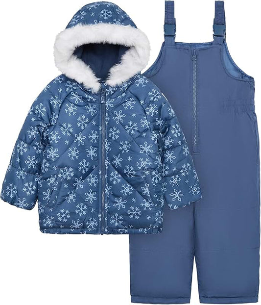 Baby Girls' Ski Jacket and Snow Suit Set