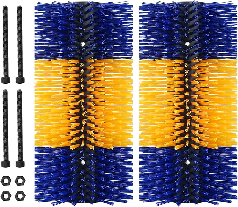 Livestock Grooming Brushes for Cattle, Horses, and More (2pcs)