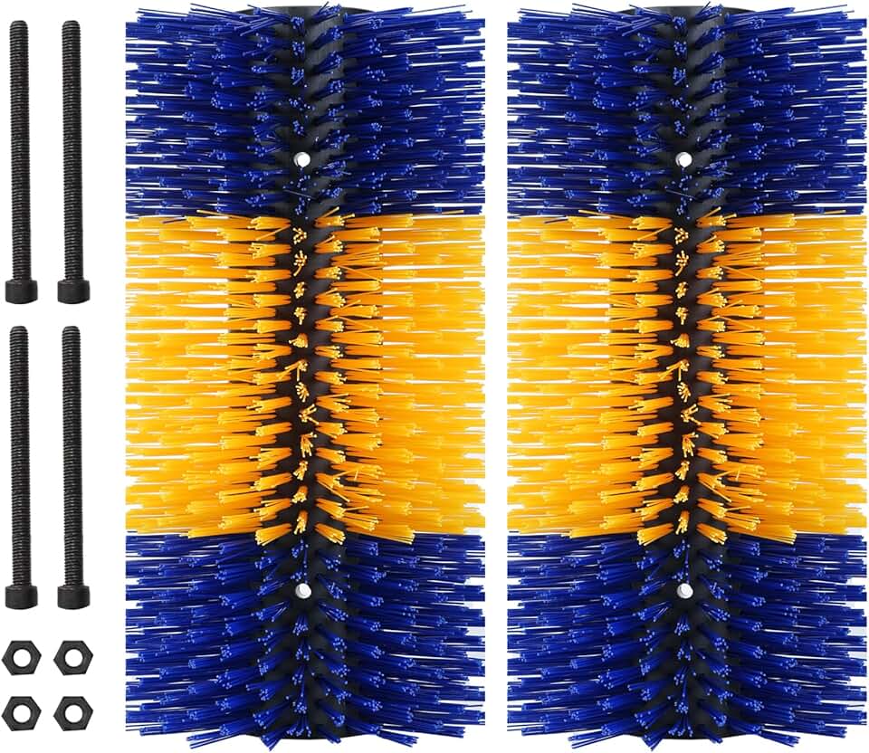 Livestock Grooming Brushes for Cattle, Horses, and More (2pcs)