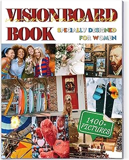 Vision Board Book with Inspirational Pictures and Quotes