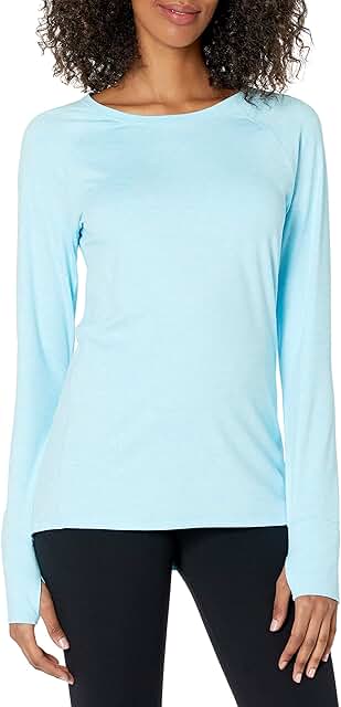 Women's Brushed Tech Stretch Long-Sleeve Crewneck Shirt