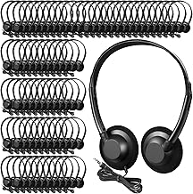 60 Pcs Classroom On-Ear Headphones for Kids and Adults