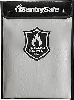 Fire and water resistant portable bag for documents and money