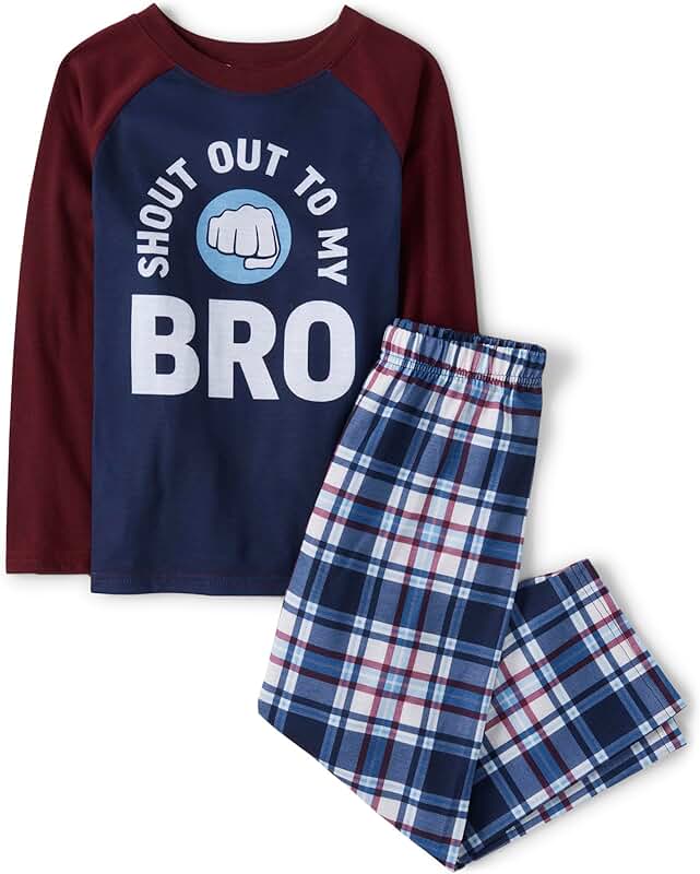 Boys' Long Sleeve Top and Pants Pajama Set