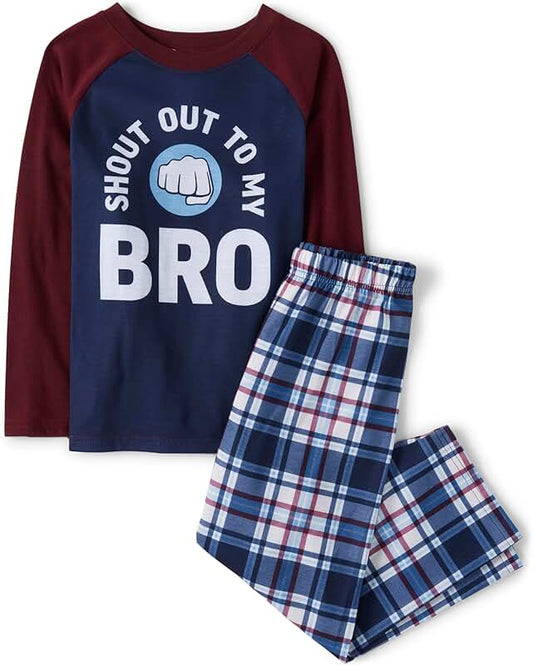 Boys' Long Sleeve Top and Pants Pajama Set