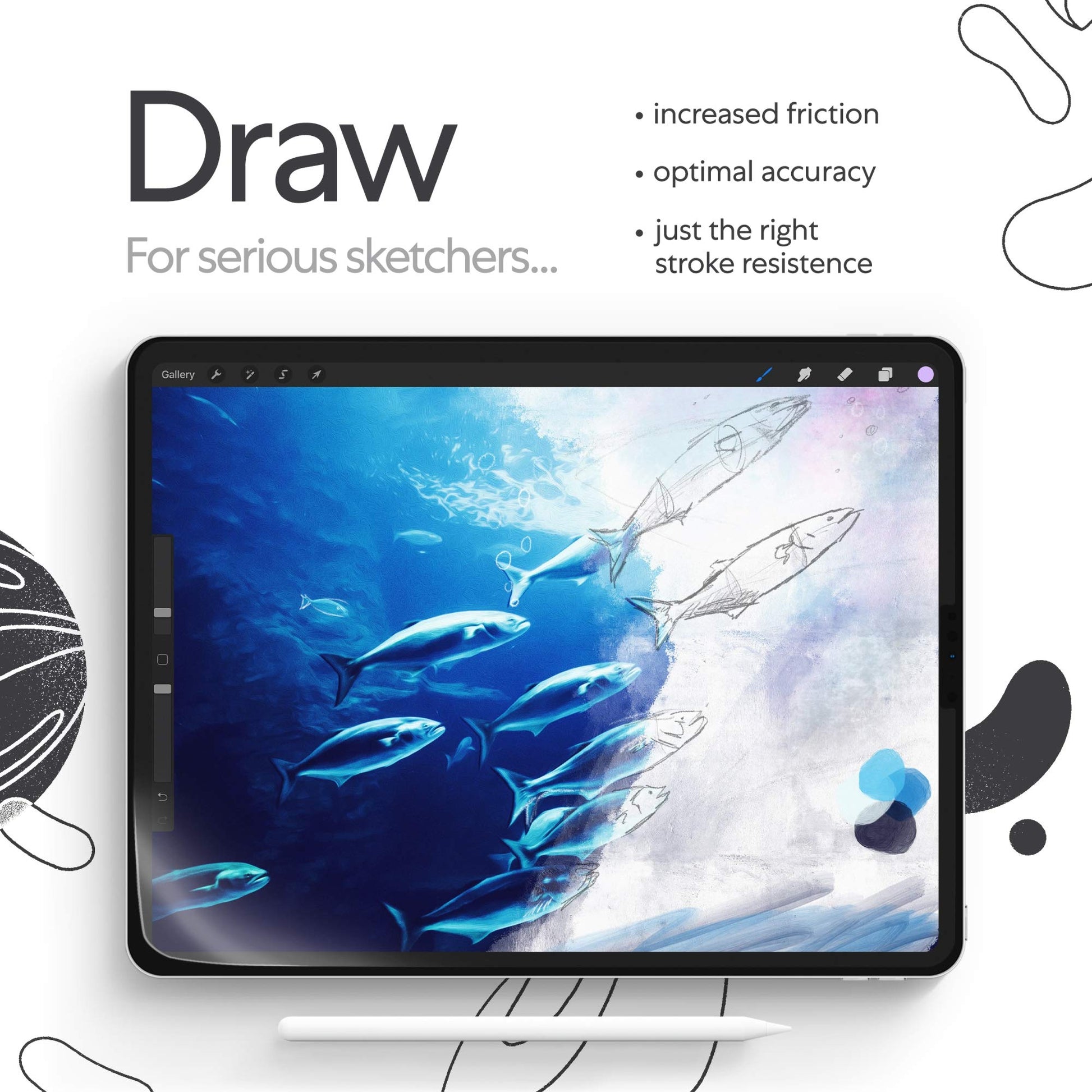 (2 Pieces) for iPad Air 10.9 Inch & iPad Pro 11 Inch - Matte Screen Protector for Drawing, Writing, and Note-taking like on Paper