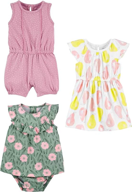 Baby Girl's 3-Piece Outfit Set