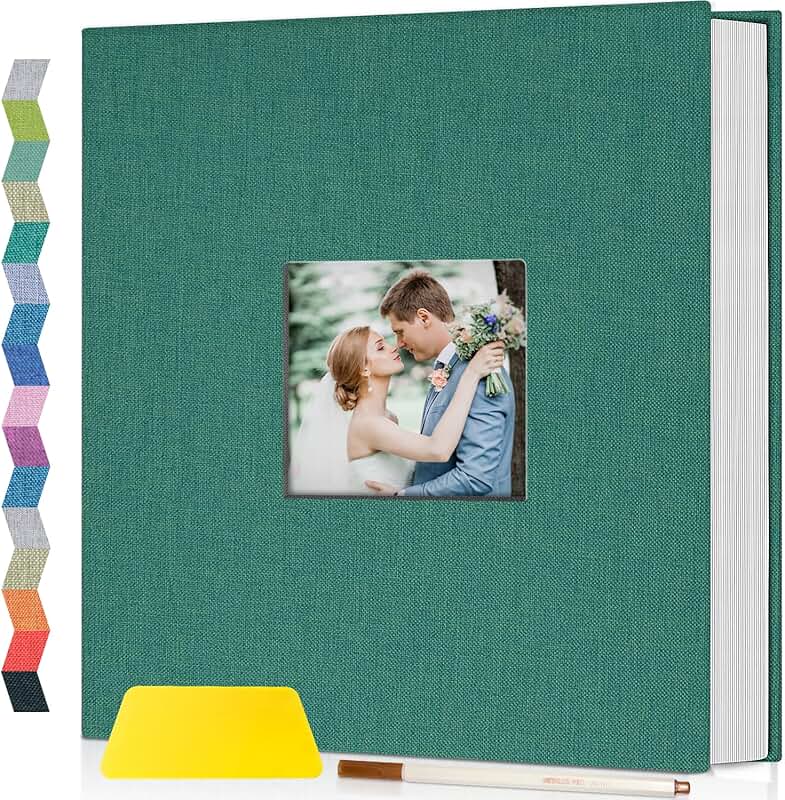 Self-Adhesive Photo Album with Display Window, 40 Pages