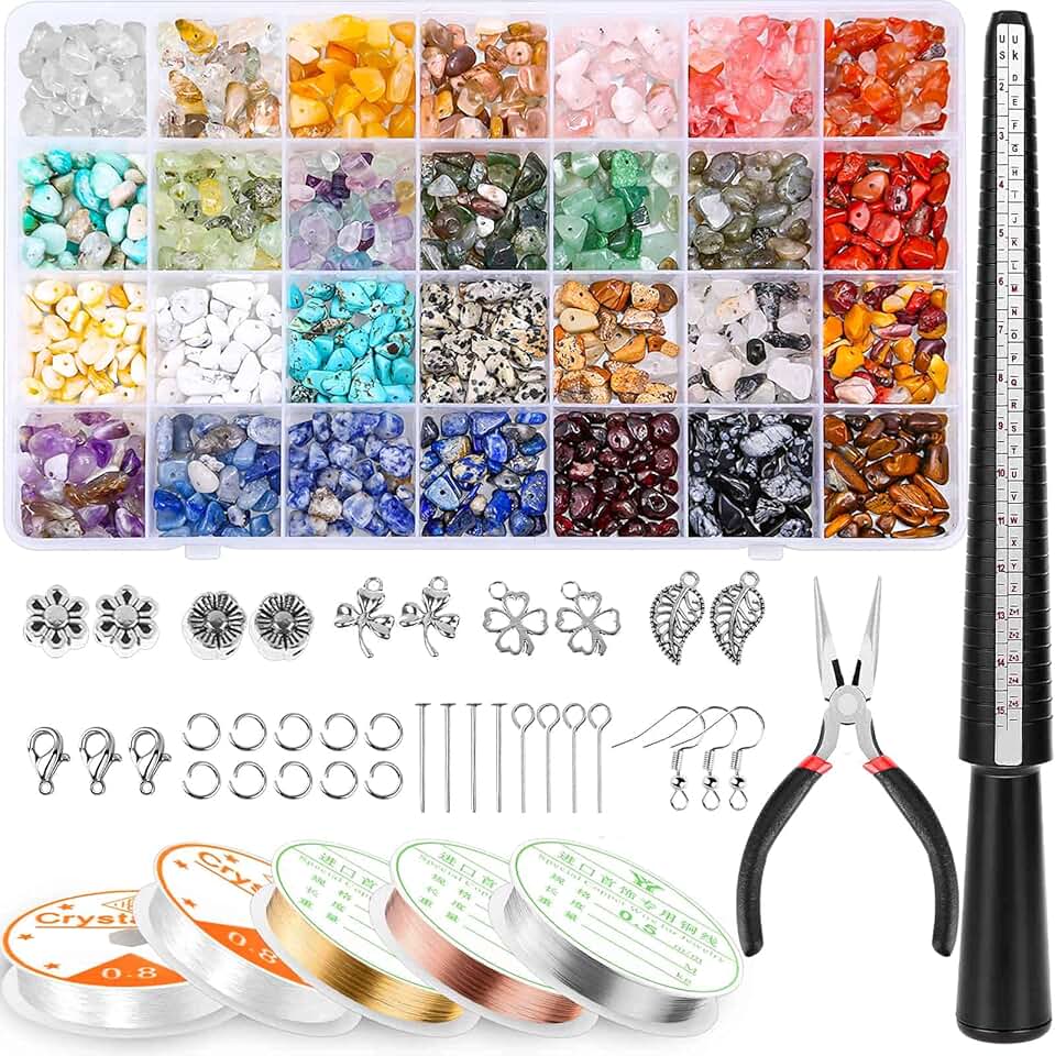 Jewelry Making Kit for Adults with 28 Colors and Beads
