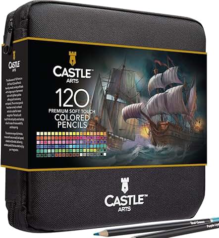 120 Colored Pencils in Zipper Pouch