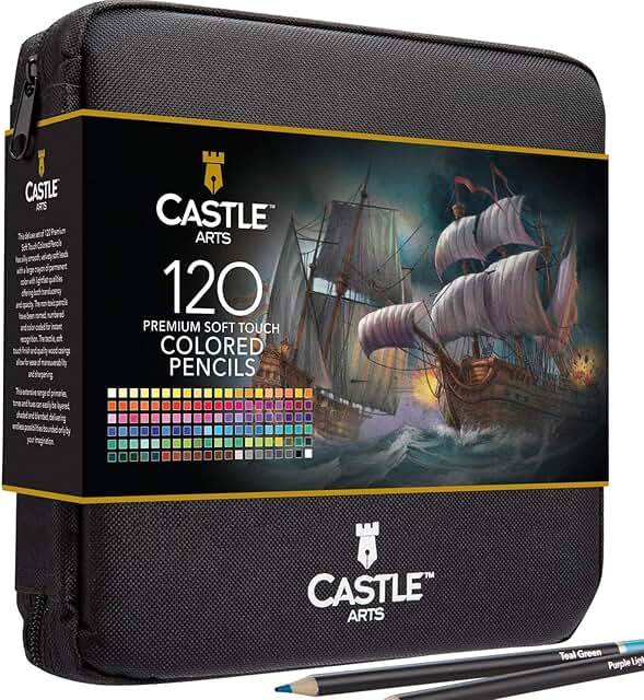120 Colored Pencils in Zipper Pouch
