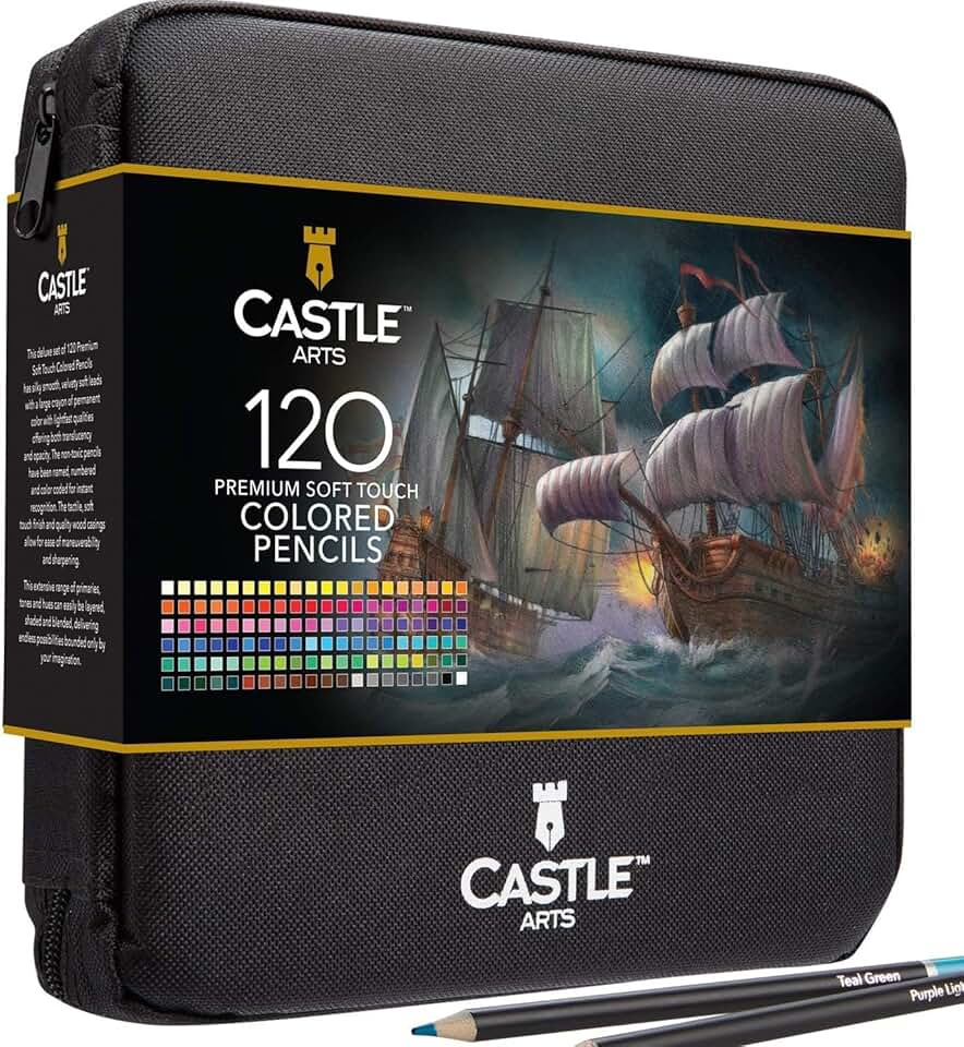 120 Colored Pencils in Zipper Pouch